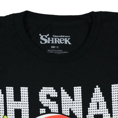 Shrek Shirt Men's Oh Snap Its Christmas Adult Short Sleeve Graphic Tee (XL)