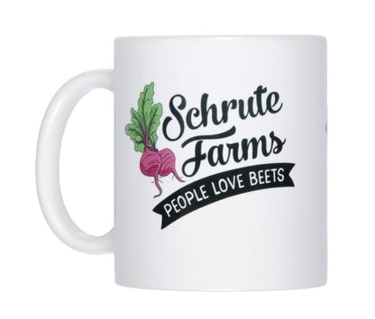 The Office Schrute Farms People Love Beets Ceramic Coffee Mug 11 Oz Beverage Cup