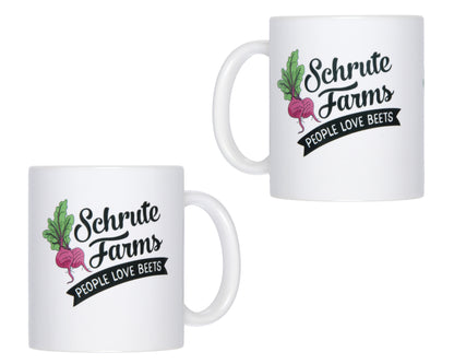 The Office Schrute Farms People Love Beets Ceramic Coffee Mug 11 Oz Beverage Cup
