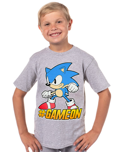 Sonic The Hedgehog #GameOn Sega Video Game Boys T-Shirt Kids