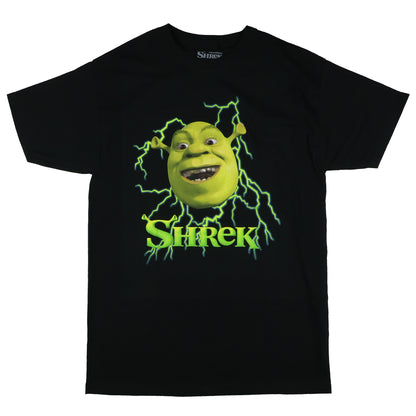 Dreamworks Shrek T-Shirt Men's Lightning Logo Design Top