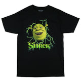Dreamworks Shrek T-Shirt Men's Lightning Logo Design Top