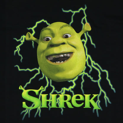 Dreamworks Shrek T-Shirt Men's Lightning Logo Design Top