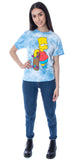The Simpsons Womens' Bart Simpson Tie-Dye Skimmer Girls' T-Shirt