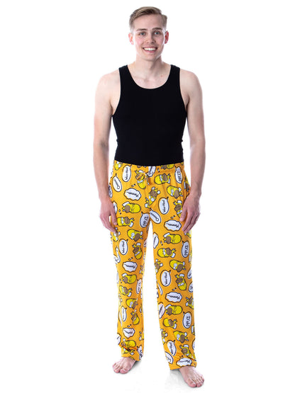 The Simpsons Men's Homer Simpson Bubble Thoughts Sleep Pajama Pants