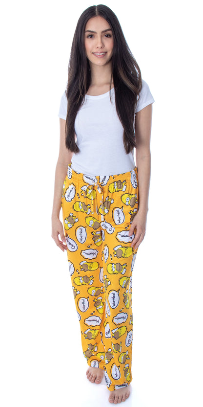 The Simpsons Men's Homer Simpson Bubble Thoughts Sleep Pajama Pants