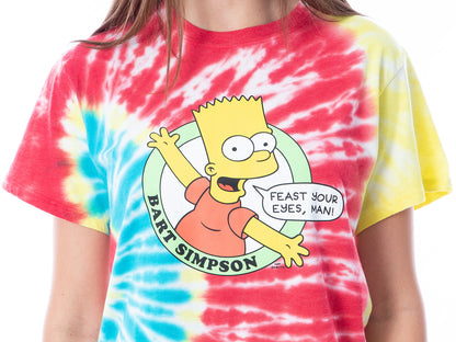 The Simpsons Womens' Bart Simpson Feast Your Eyes Top and Shorts Pajama Set