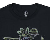 The Simpsons Men's Krusty Burger Neon Sign Logo Adult T-Shirt Tee