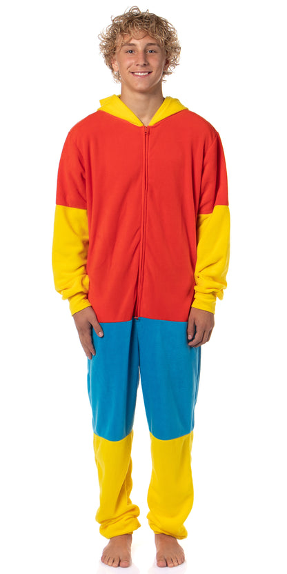 The Simpsons Costume Pajama Men's Character Fleece Union Suit