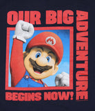 Super Mario Bros. Movie Boys' Our Adventure Begins Now Graphic Print T-Shirt (S)