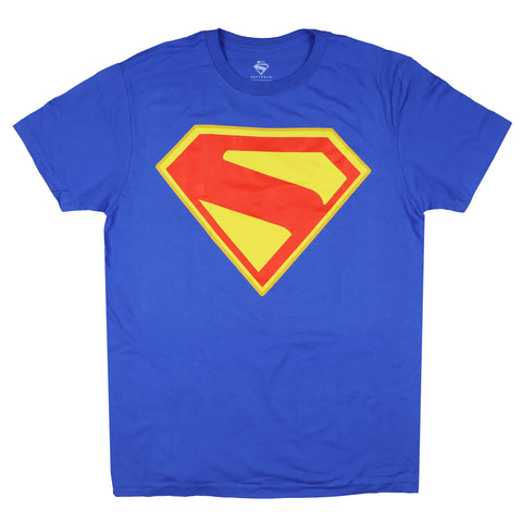 Superman Shirt Mens S Shield Legacy Movie Adult Costume Graphic Tee (L)