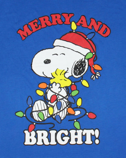 Peanuts Snoopy Merry & Bright Christmas Matching Family Pajama Set