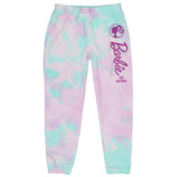 Barbie Girls' So Extra Tie-Dye Lounge Sleep Jogger Kids Sweat Pants (S, 7/8)