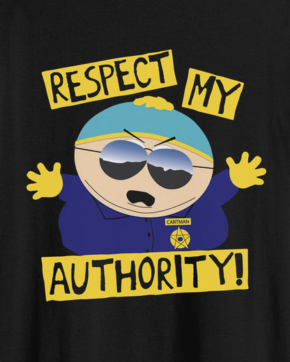 South Park Shirt Men's Cartman Respect My Authority Adult Short Sleeve Tee