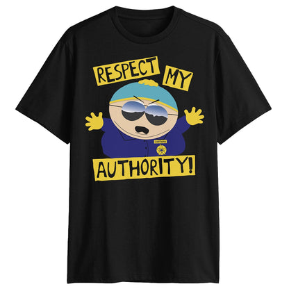 South Park Shirt Men's Cartman Respect My Authority Adult Short Sleeve Tee