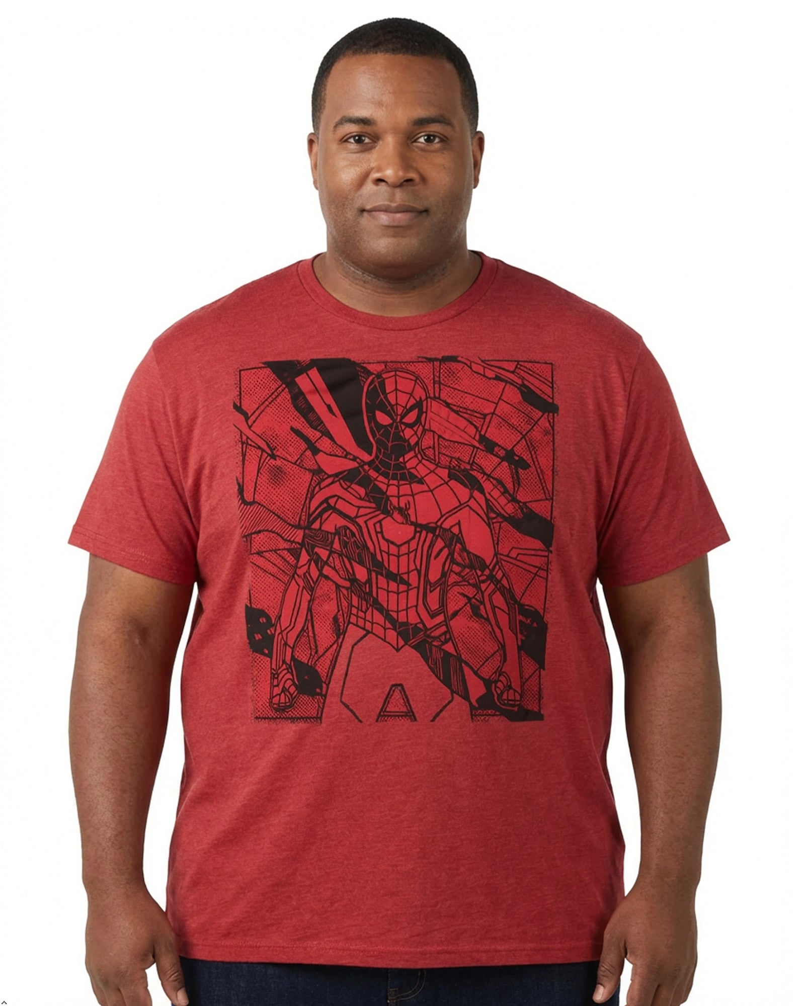 Marvel Comics Men's Spider-Man No Way Home Spider-Man Action Adult T-Shirt