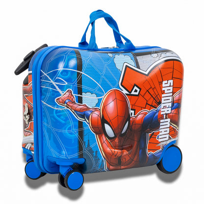 Marvel Spider-Man Suitcase 18" Kids Ride On Carry On Luggage with Wheels