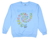 Grateful Dead Men's Dancing Bears Spiral Design Crewneck Sweatshirt (X-Large)