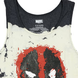 Marvel Deadpool Men's Sleeveless T-Shirt Ink Splatter Tie-Dye Tank Top