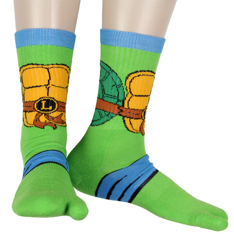 Teenage Mutant Ninja Turtles Men's Split Toe Adult Crew Socks