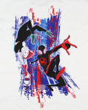 Spider-Man Men's Spider-Verse Miles Morales and Gwen Adult T-Shirt