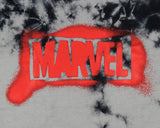 Marvel Comics Men's Spray Painted Logo Tie-Dye Short Sleeve T-Shirt (XL)