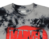 Marvel Comics Men's Spray Painted Logo Tie-Dye Short Sleeve T-Shirt (M)