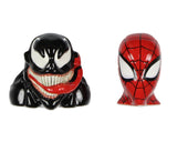 Marvel Comics Spider-Man and Venom Kitchen Ceramic Salt and Pepper Shakers