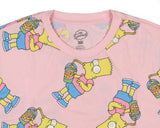 The Simpsons Men's Bart Simpson Squishee Graphic Print AOP Adult T-Shirt