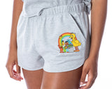 Sesame Street Women's Street Sign Shirt and Shorts 2 Piece Loungewear Set