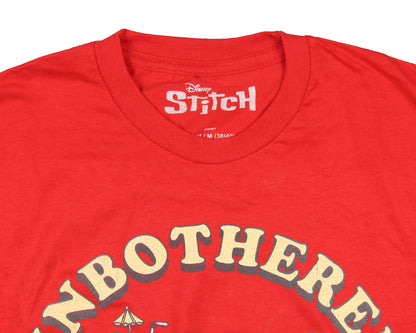 Lilo & Stitch Men's Unbothered  Graphic Adult Short Sleeve T-Shirt - Seven Times Six