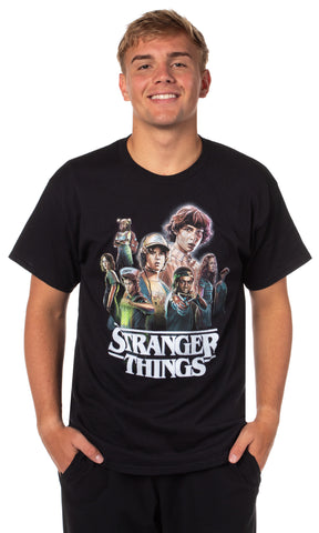 Stranger Things Mens Season 3 Distressed The Party Adult T-Shirt (M)