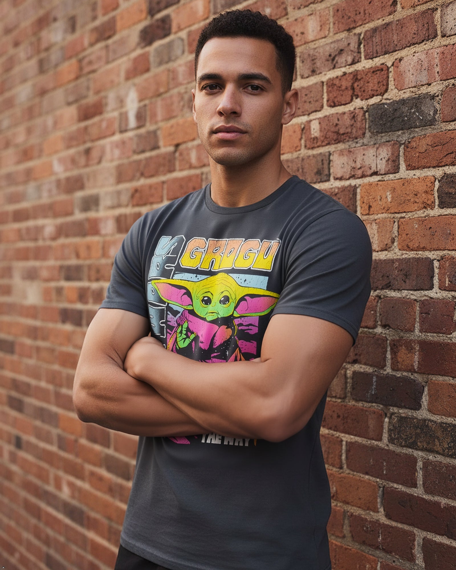 The Mandalorian T-Shirt Men's Grogu This Is The Way Short Sleeve Tee