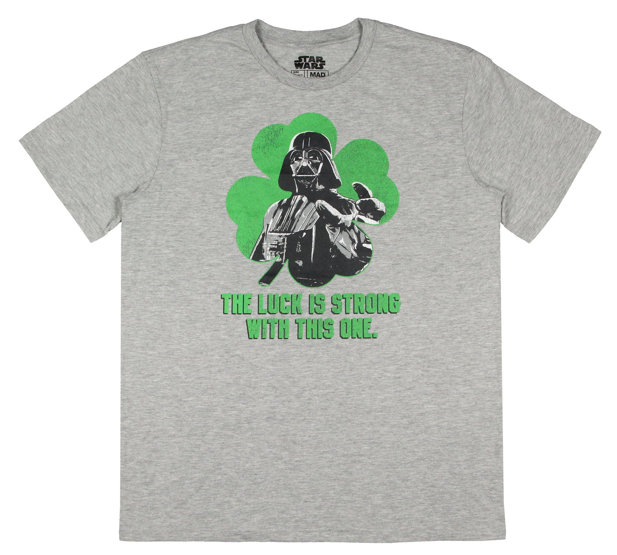 Star Wars Men's Darth Vader The Luck Is Strong With This One Graphic T-Shirt