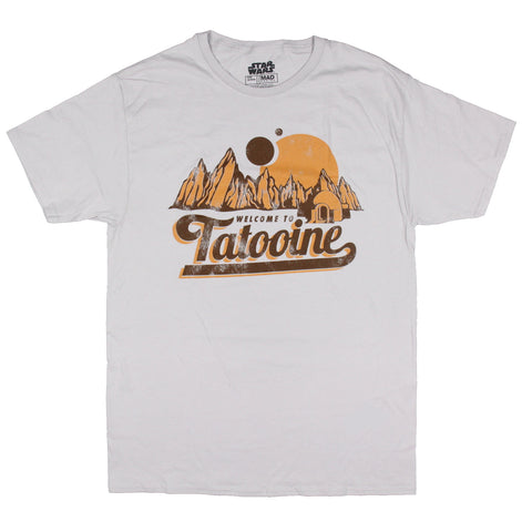 Star Wars Men's Welcome To Tatooine Distressed Graphic T-Shirt