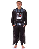 Star Wars Hooded Union Suit Men's Darth Vader Caped Costume Pajama