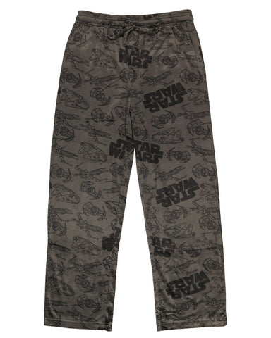 Star Wars Men's Tie Fighter Millennium Falcon Ships Lounge Pajama Pants