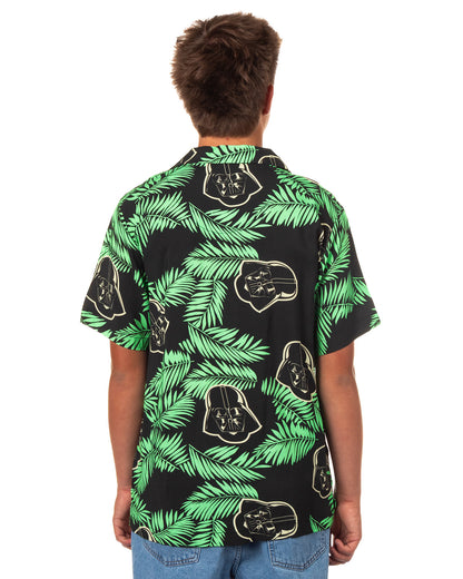 Star Wars Darth Vader Men's Tropical Hawaiian Shirt Button Up Woven Top
