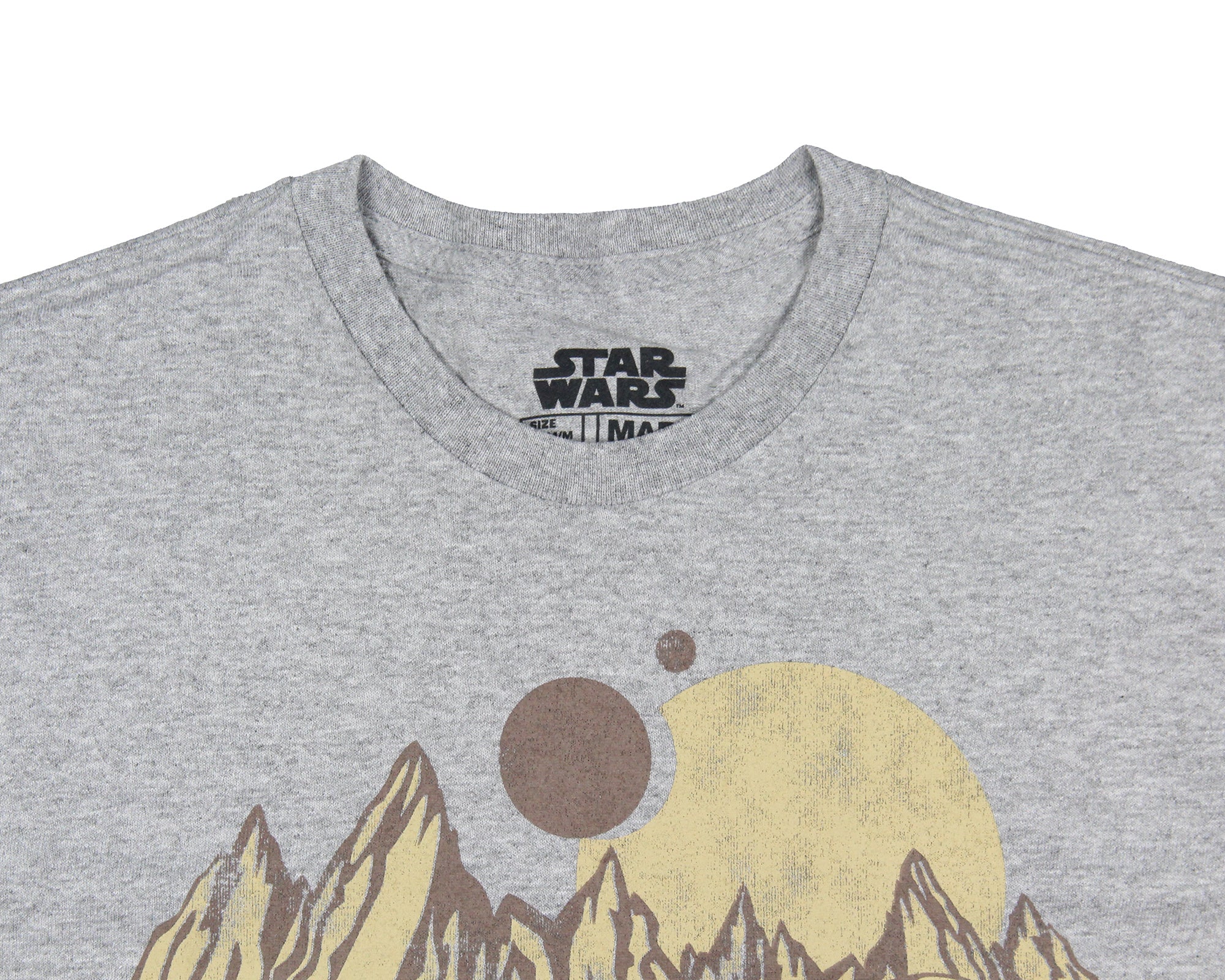 Star Wars Men's Welcome To Tatooine Distressed Adult Short Sleeve T-Shirt