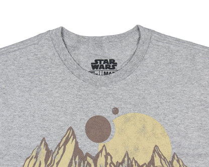 Star Wars Men's Welcome To Tatooine Distressed Adult Short Sleeve T-Shirt