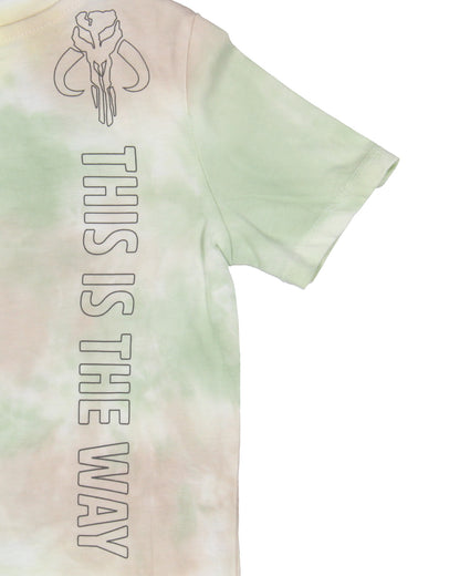 Star Wars Boys The Mandalorian and Grogu This is the Way Tie Dye T-Shirt