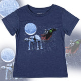 Star Wars Infant & Toddler Boys Blue Darth Vader Christmas Sled T-Shirt