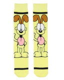 Garfield Comics Men's 2 PK Garfield Cat Odie Character Crew Socks Shoe Size 6-12