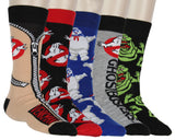 Ghostbusters Men's Novelty Movie Inspired 5-Pack Mid-Calf Crew Socks Shoe Size 6-12