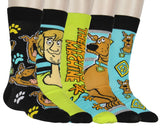 Scooby-Doo Men's Scooby-Inspired Mix and Match 5-Pack Crew Socks Shoe Size 6-12