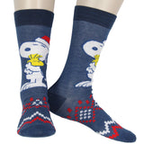 Peanuts Snoopy Men's Holiday Inspired Designs 5 Pack Crew Socks Shoe Size 6-12