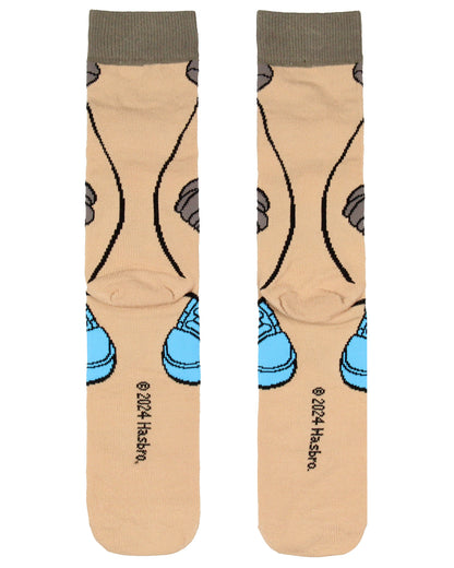 Toy Story Mr Potato Head Men's 3D Eyes Character Knit Crew Sock Shoe Size 6-12