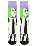 Beetlejuice Socks Tim Burton Beetlejuice Movie Men's Crew Socks Shoe Size 6-12