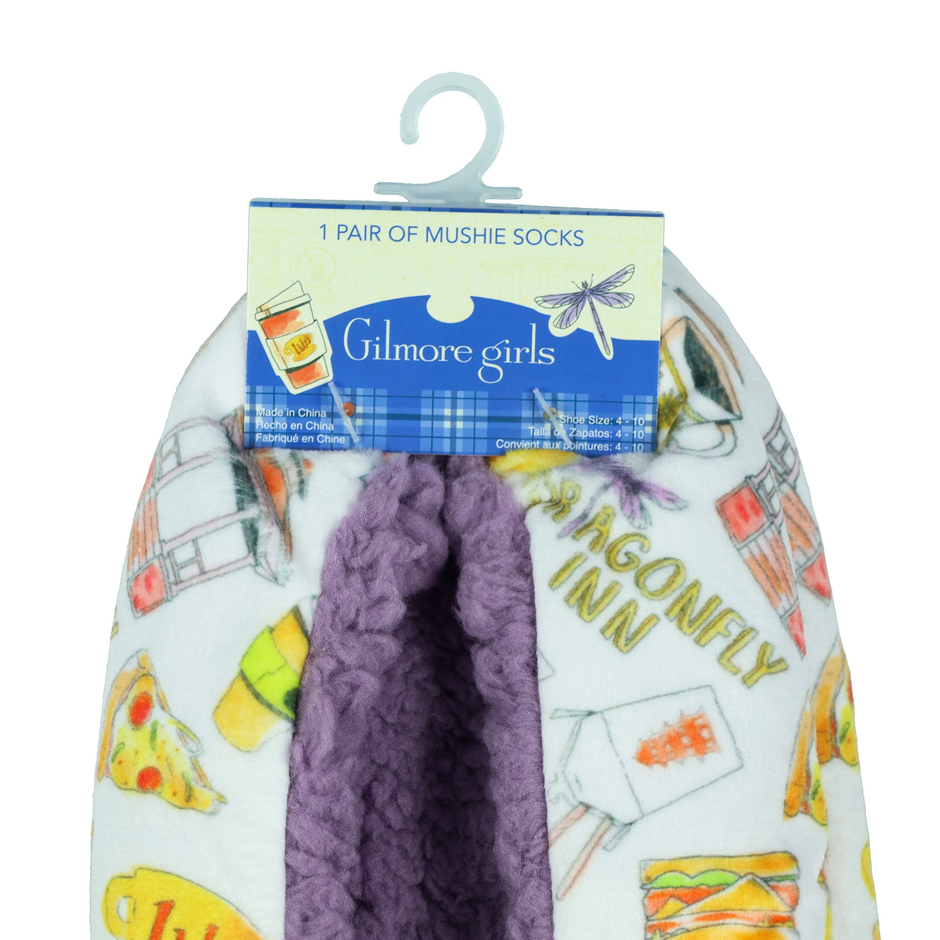 Gilmore Girls Slippers Adult Image Medley Non-Slip Mushie Socks 1 Pair