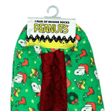 Peanuts Snoopy Slippers Adult Holiday Themed Non-Slip Mushie Socks 1 Pair
